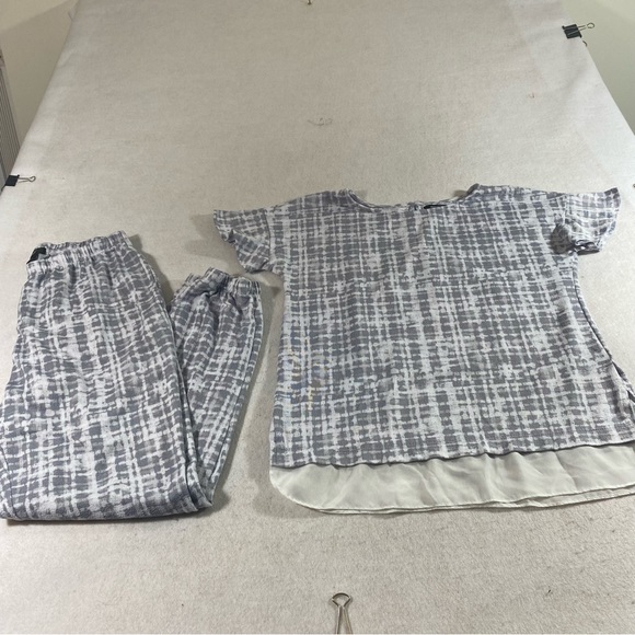 Simply Vera VeraWang Pajamas Pant Set Pjs Small Gray  & White Woman’s Pa… - Picture 15 of 16